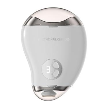 Imagem de Ysyqkn Cortador de Unhas Elétrico, Dispositivo Prático de Manicure/pedicure Elétrico, Lixador de Unhas Elétrico para Adultos E Idosos, Branco