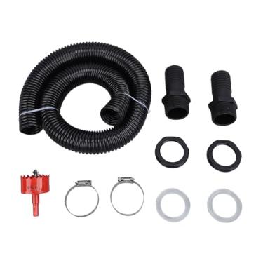 Imagem de Rain Hose Connector Kit Plástico Plástico Coleta de Água da Raiz Diverter Kit de Vinculante para Irrigação de Jardim e de Che Debating de Água da Rain 39,4 polegadas de (Sem abridor de orifícios)