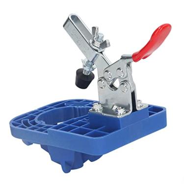 Imagem de lyrlody Localizador de Abertura Dobradiça de 35 Mm, Posicionamento Rápido, Design Portátil Leve para o Abridor de Orifícios de Madeira Hardware de Instalação do Armário de Porta de (Azul)