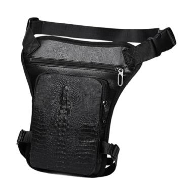 Imagem de kowaku Bolsa de perna rebatível para motocicleta, mochila transversal, pochete de cintura, pochete de cintura para pescador, campista, ciclismo esportivo, Style C