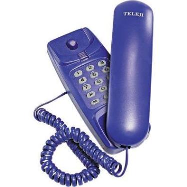 Imagem de Telefone Gôndola Com Bloqueador Colorido Kxt3026x Teleji Azul