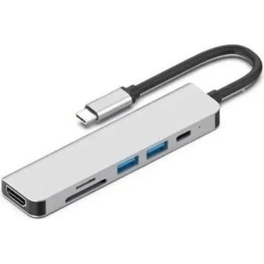 Imagem de Cabo Adaptador Usb Tipo C Docker Hdmi 4k + Usb 3.0 Dell Xps - YooY.Air
