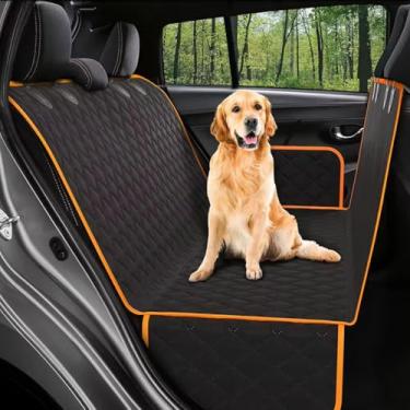 Imagem de Capa Pet Protetora Assento Banco Traseiro Carro Antiderrapante - Duke & Dixie (Laranja)
