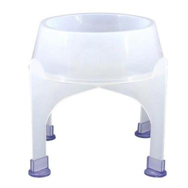 Imagem de Comedouro Lilopety Kit Super- Suporte Color M - Preto c/ base Preto