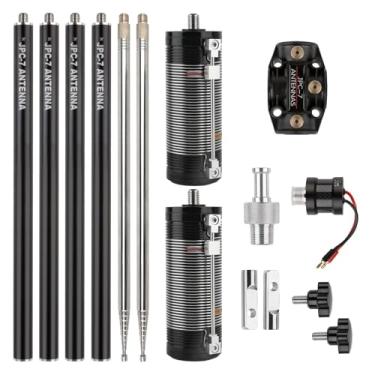 Imagem de WOOKLEA JPC-7 Antena de rádio portátil de ondas curtas antena multibanda 7MHz-50MHz 100W HF antena para rádios amadores para exterior/varanda/viagem
