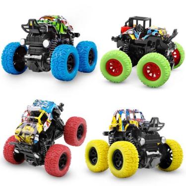 Imagem de Toy Monster Trucks M SANMERSEN Push and Go para crianças de 3 anos ou 