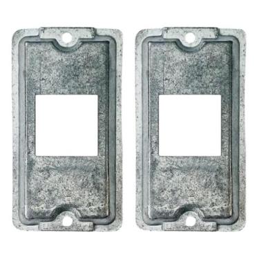 Imagem de 2 Tampa De Condulete 3/4 Furação 2 Tecla Alumínio Sieg