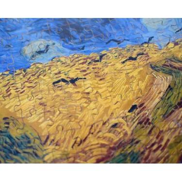 Imagem de Quebra-Cabeça Remontar, Campo de Trigo de Van Gogh, 200 Peças, 20x38cm