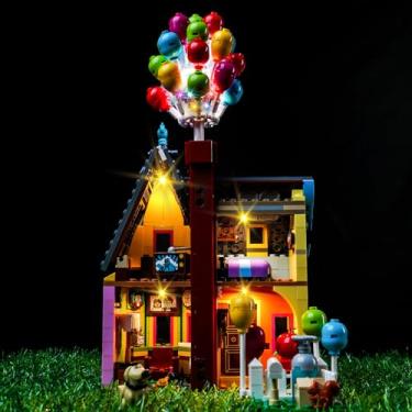 Imagem de Hilighting Kit de luz LED atualizado para Lego Up House 100 conjunto de brinquedos de construção de celebração, compatível com Lego 43217, ideia de presente para meninos, meninas e crianças (modelo
