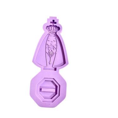 Imagem de R330 Molde de silicone resina Nossa senhora decoração resina - confeit