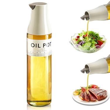 Imagem de Dispensador de azeite de oliva de grande capacidade de 500 ml, frasco de óleo sem gotejamento e molho de soja para cozinha