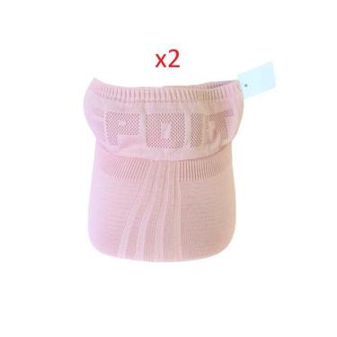 Imagem de Kit 2un Boné Viseira Rosa Tricô Aba Grande Esportiva Praia - Lynx prod