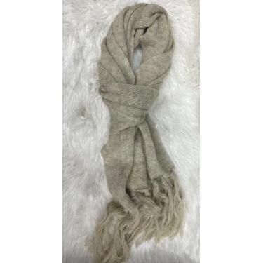 Imagem de Cachecol Liso de Lã Feminino / Masculino Básico Inverno Echarpe Adullt