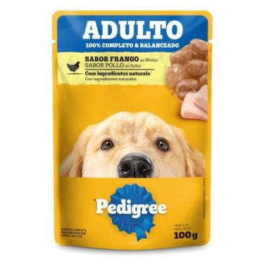 Imagem de Ração Úmida Pedigree Sachê Sabor Frango ao Molho para Cães Adultos 100
