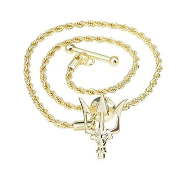 Imagem de YYBONNIE Corrente de lapela para homens broche com corrente de pendurar para fantasia camisa de terno de pino de smoking colar broche lapela acessórios masculinos