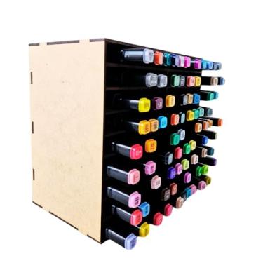 Imagem de Expositor de Canetas Lettering – 126 Espaços em MDF | Produto Já Montado