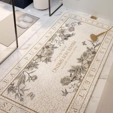 Imagem de Tapete De Chuveiro De Bucha Para Chuveiro Interno, áreas De Chuveiro Molhado Do Banheiro Antiderrapante Anti-mofo Pvc Grande Tapete De Bandeja De Chuveiro De Banho, Tapete De Piso, F, 50x80cm