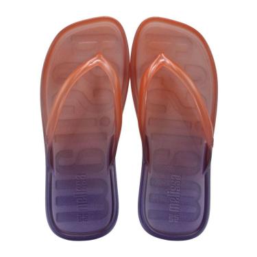 Imagem de Chinelo Melissa Beachwear Laranja/Roxo/Acessor