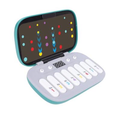 Imagem de SPYMINNPOO Máquina de Jogo de Ritmo Musical, Brinquedos de Piano Eletrônico de Push de Mão, Com Música e Luz para Crianças de 3 a 16 Anos (Verde)