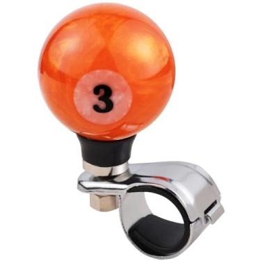 Imagem de Padaodao Reforço de volante, botão giratório de direção, alça suicida de roda de carro para a maioria dos cortadores de trator de caminhão, barco, laranja 3