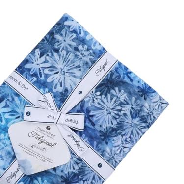 Imagem de Tinyspool & Co. Corte de 3 jardas 100% tecido de algodão Tidepool Nº 10 - Flora azul
