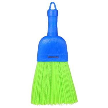 Imagem de YBEATY Whisk Vassoura escova de mão de fibra de poli escova portátil para uso ao ar livre com orifício para pendurar, cerdas duráveis, armazenamento fácil para limpar varandas internas, pisos, decks