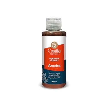 Imagem de Sabonete Líquido Castilla 200mL Vegano Glicerinado Sem Parabenos Aroeira Lavanda Rosas Erva Doce(Aroeira 200mL)