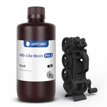 Imagem de ANYCUBIC Resina para Impressora 3D Abs-Like Pro 2, Mais Forte E Resistente, Alta Precisão E Longa Duração, Baixo Odor, Ampla Compatibilidade para Todas As Impressoras 3D de Resina Lcd (Preto, 1 Kg)