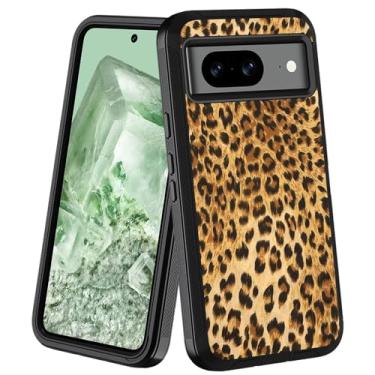 Imagem de JDHJFBFJNP Capa protetora para Google Pixel 8 (2023) 6,2 polegadas, híbrida [grau militar] à prova de poeira e à prova de choque para Google Pixel 8 (2023) de 6,2 polegadas, estampa de leopardo