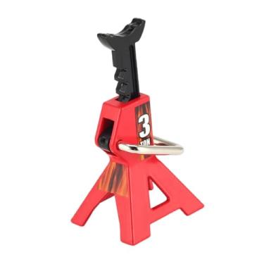 Imagem de Amagogo Macaco de chão para carro RC com altura ajustável, ferramenta de reparo de metal, 3 toneladas, decoração de brinquedo para caminhão de controle remoto, Vermelho