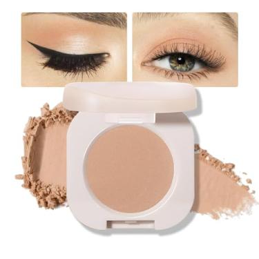 Imagem de Sombra fosca monocromática, maquiagem de sombra marrom, pó prensado fosco neutro, sombra vegana única, paleta de sombras naturais altamente pigmentadas, maquiagem natural única de longa duração