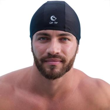 Imagem de Touca De Natação De Tecido Com Proteção Uv 50 Hidroginástica