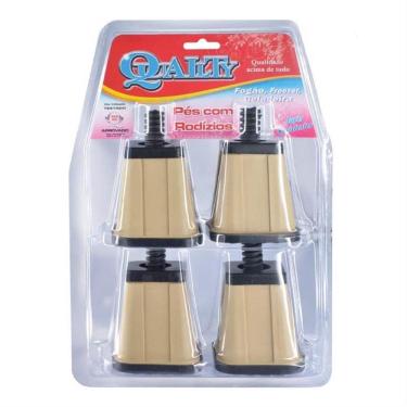 Imagem de Pes p/fogao/geladeira plastico bege qual - 10068 - QUALITY