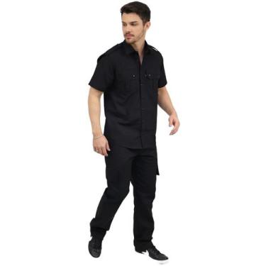 Imagem de Calça Tática Masculina 1/2 elástico - DEMORGAN, Preto, M