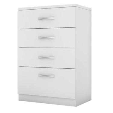 Imagem de Comoda Para Quarto 4 Gavetas Astral Demóbile - Domóbile, BRANCO