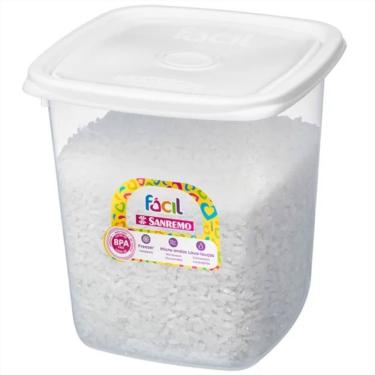 Imagem de Pote Quadrado Cores Sortidas 1700ml - 147-6 - Sanremo Pote Quadrado 1700ml Ref.147-6 Sanremo