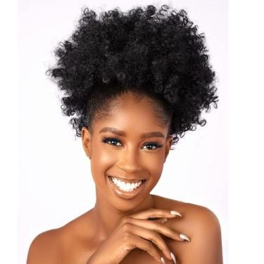 Imagem de Extensão de rabo de cavalo CECINILL Afro Puff Kinky Curly Synthetic