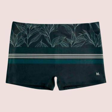 Imagem de Sunga Boxer Box Adulta Masculina Mash Estampa Folhagem Moda Praia, Ver