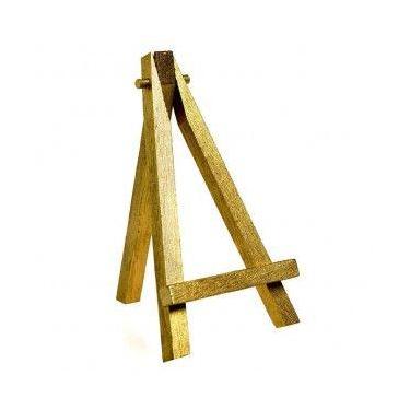 Imagem de Mini Cavalete Dourado Decorativo - Sinoart