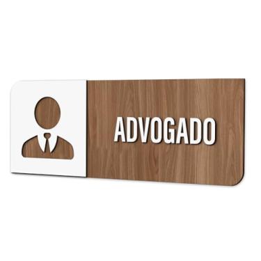 Imagem de Placa de Sinalização Indicativa - Advogado