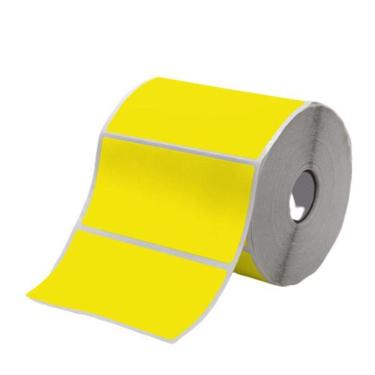 Imagem de Etiqueta Bopp Fosco Amarela 100X50 Com 792 Eti
