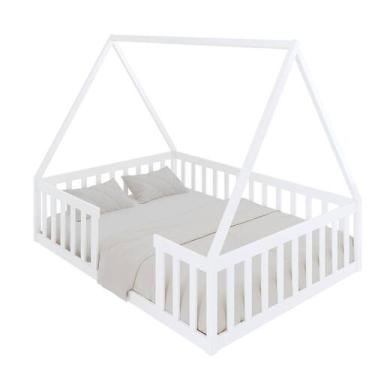 Imagem de Cama Casal Montessoriana Valentina Branco - Nemargi