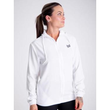 Imagem de Jaqueta Corta Vento Feminino Leve Liso Capuz Impermeável com Bolsos Ac