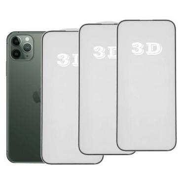 Imagem de Kit 3x Películas de Vidro 3d Anti Impacto Para iPhone Todos Modelos - 