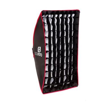 Imagem de SOU FOTO Softbox com Tela Grid 50x70 Bocal E-27 SBS-50X70G para Fotografia