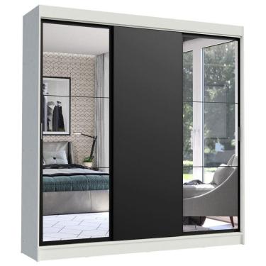 Imagem de Guarda Roupa Casal 3 Portas Correr e Espelho Istambul Madesa