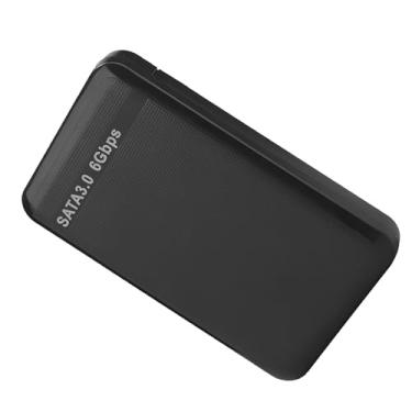 Imagem de Xixian Gabinete de Disco Rígido Móvel USB3.0 SATA3.0 de 6 Gbps de 2,5 Polegadas Suporta Aceleração UASP de 6 TB, Leitura e Gravação Mais Rápidas para XP/Vista/7/8/OS 9.1/10.2, Hot Swap, (Preta)