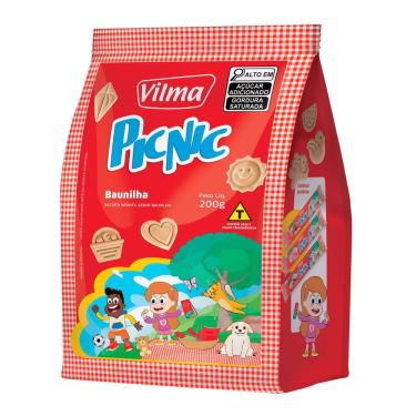Imagem de Biscoito Vilma PicNic Sabor Baunilha 200g