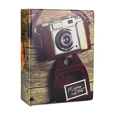 Imagem de Álbum de Fotos Retrô Câmera p/ 500 Fotos 10x15 + Adesivo