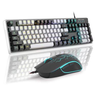 Imagem de Combinação de teclado e mouse para jogos MageGee K1 RGB LED retroilumi
